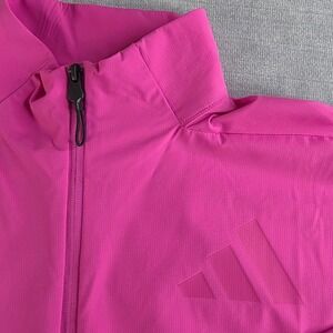 Adidas ZNE Track Jacket Womens XS Semi Lucid‎ Fuchsia NEW JP4191 Zip Up UPF 50+